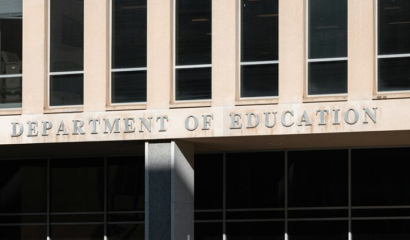 The exterior of the U.S. Department of Education building.