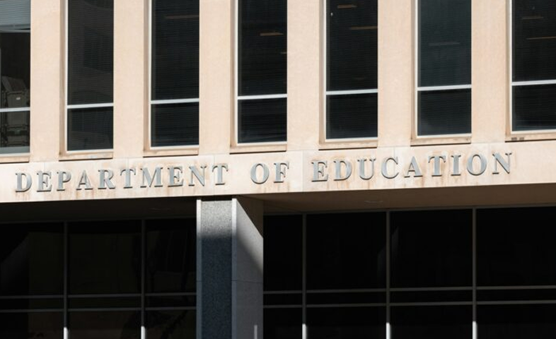 The exterior of the U.S. Department of Education building.