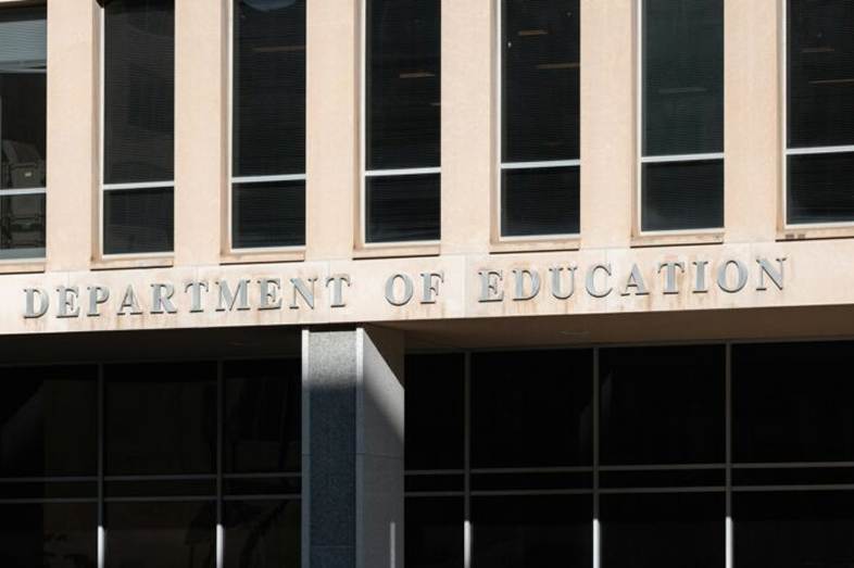 The exterior of the U.S. Department of Education building.