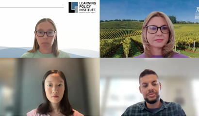 A screenshot of a webinar panel.