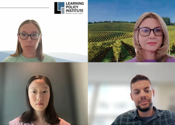 A screenshot of a webinar panel.