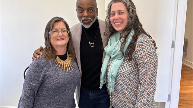 Lori, LeVar Burton and Rachel Wolin