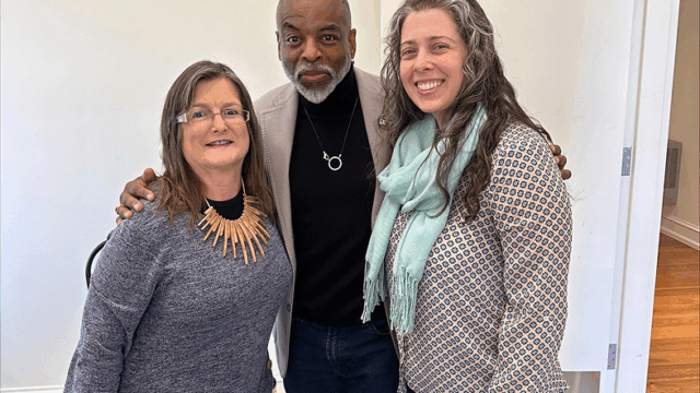 Lori, LeVar Burton and Rachel Wolin